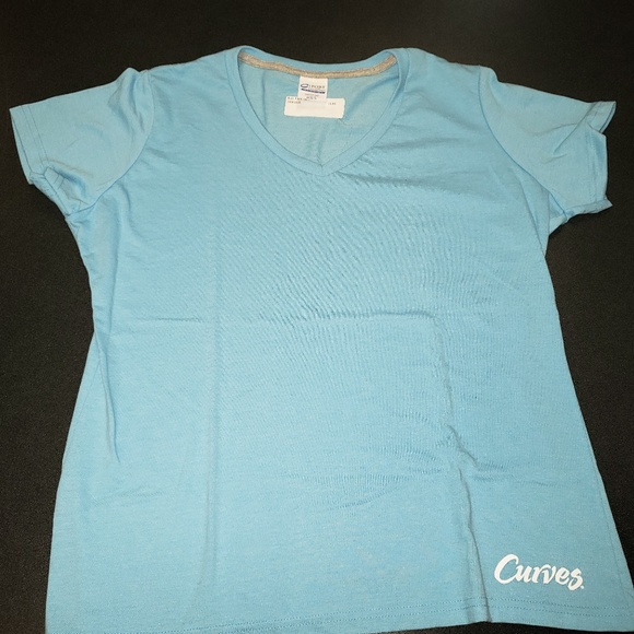 *Light Blue Workout Shirt - Picture 1 of 3
